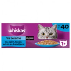 Whiskas MP pouch adult vis in gelei 40 x 85 gr